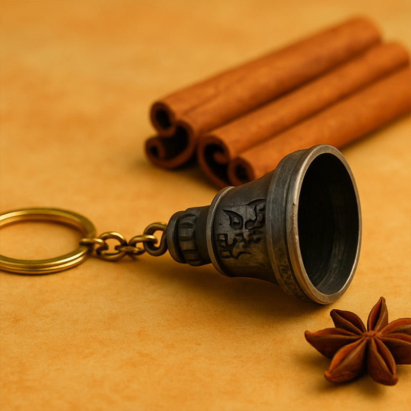 Guardian Bell Keychain – Antique Protection Charm | Love Craft Gifts