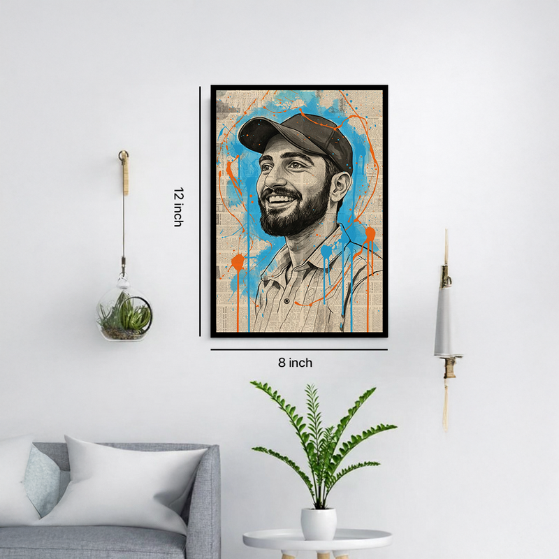 Custom Illustrated Portrait Wall Art – Personalized Modern Artwork | Love Craft Gifts