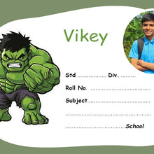 Avengers Cartoon  Personalised Name Slips | 12x18" Sheet with 36 Labels