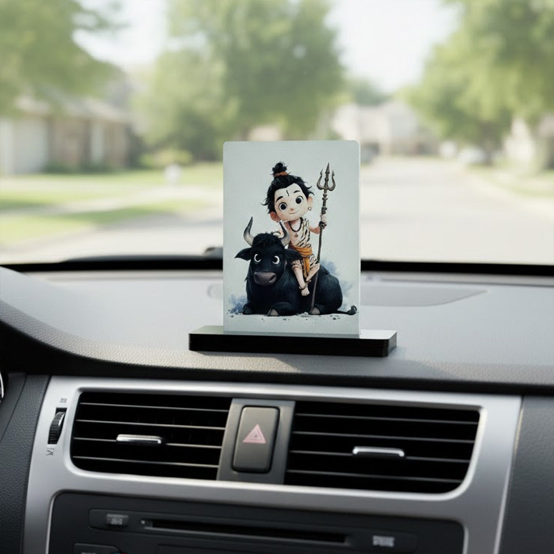 Baby Shiv Ji Acrylic Table Stand (2.5×3.5 Inch) | Love Craft Gifts