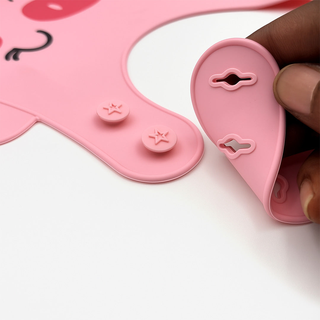 Personalized Silicone Baby Bib – Cute & Practical Mealtime Buddy | Love Craft Gifts