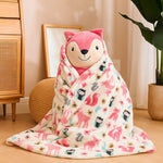 Teddy-Hug Baby Blanket Set | Super Soft Fleece Comforter with Plush Toy | Love Craft Gifts