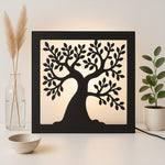 Tree of Life LED Shadow Frame – 12"x12" Decorative Backlit Wall Art | Love Craft Gifts