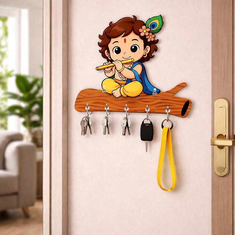Bal Krishna Key Holder 6×8" | New Home & Family Gift | Love Craft Gifts™