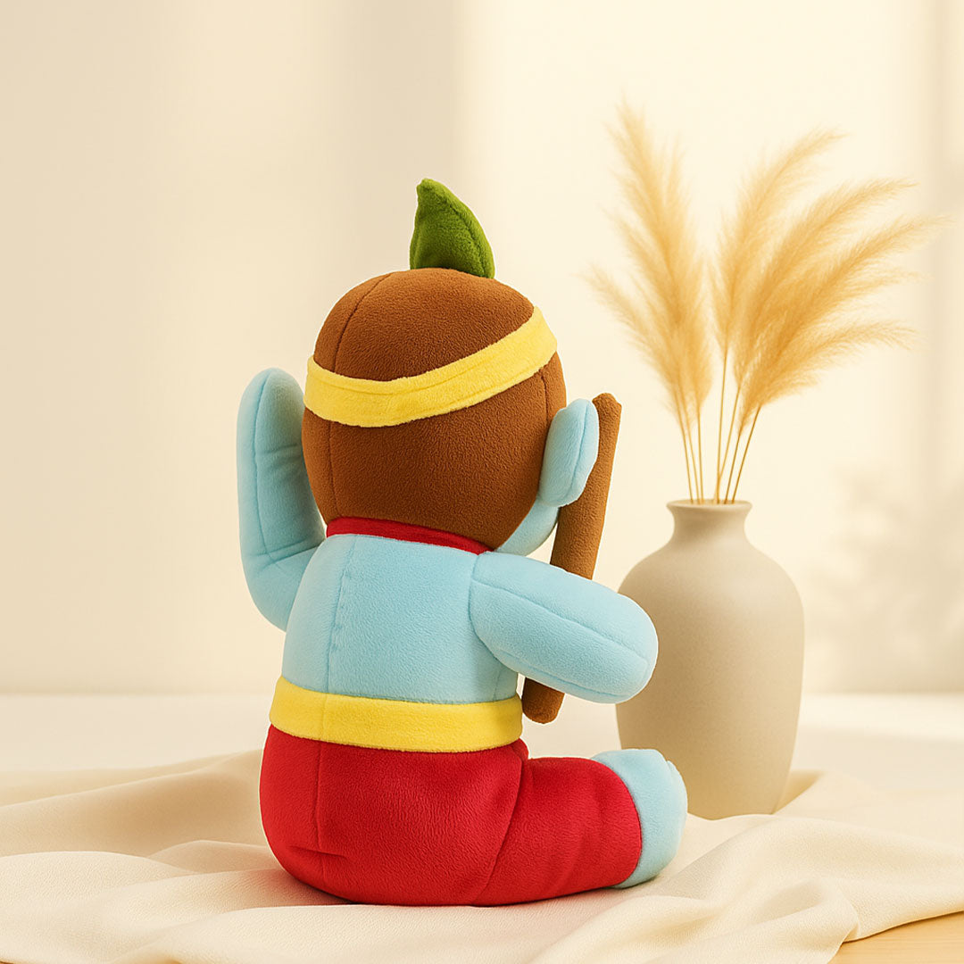 Lord Krishna Plush Toy – Soft & Adorable Bal Krishna Stuffed Doll with Flute | Love Craft Gifts