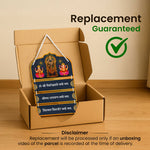 Tirupati Balaji Wooden Wall Hanging | 9×16" | Spiritual MDF Mantra Plaque (Customizable)