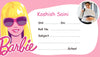 Barbie Personalized Name Slips