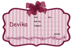 Beautiful Ribbon Customised  Name Slip | Love Craft Gifts 