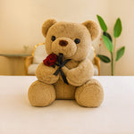 Hug-Me Rose Teddy Plush (2 Colors) | Love Craft Gifts