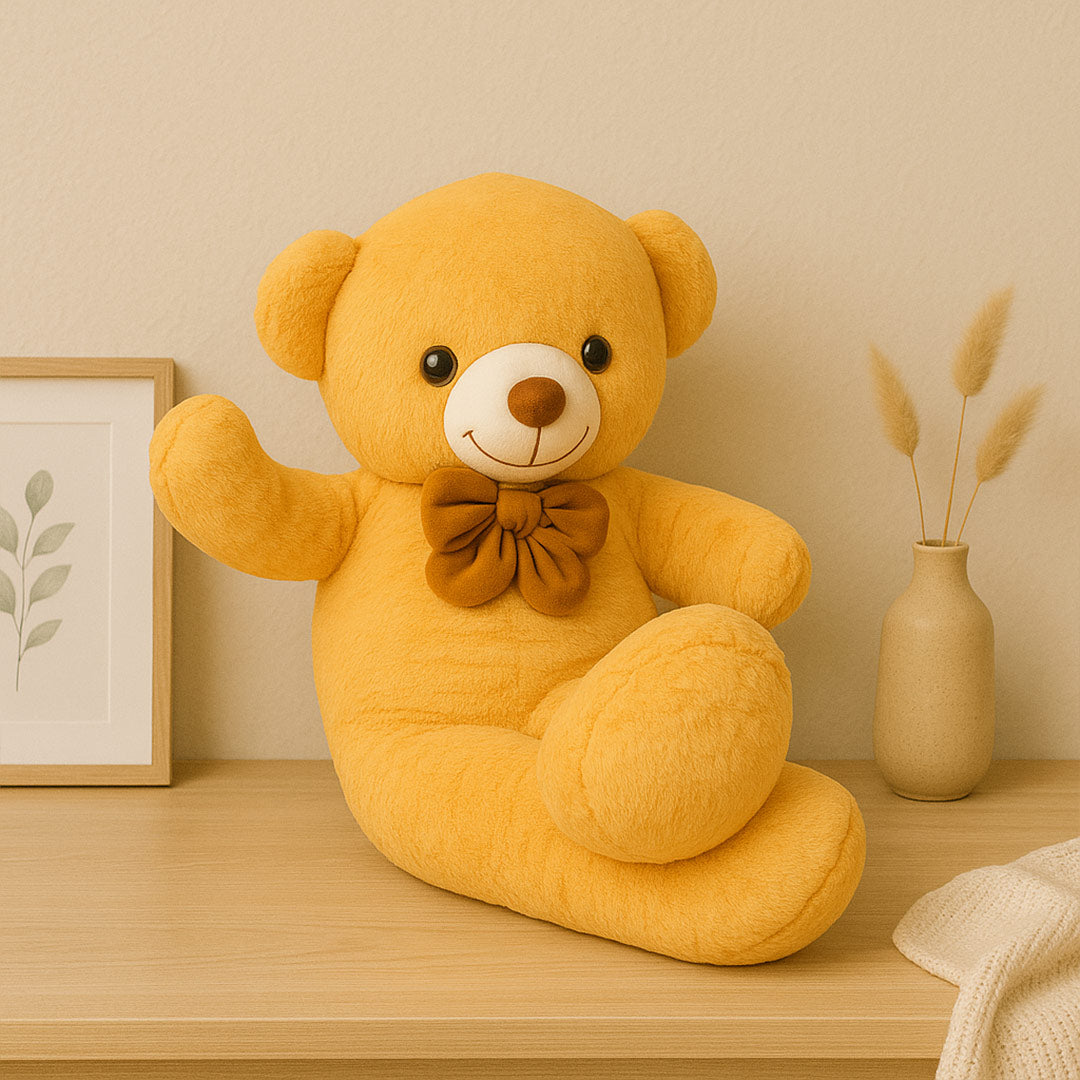 Big Brown Teddy Bear with Elegant Bow – Ultra Soft Plush Toy for Kids & Gifting | Love Craft Gifts