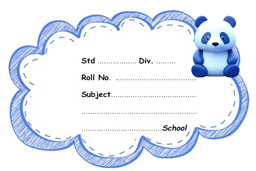 Blue Panda Name Slips