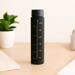 Personalized Black Water Bottle Set | Love Craft Gifts