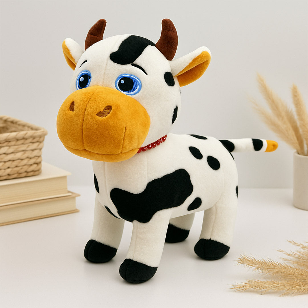 Adorable Cow Plush Toy – Soft Spotted Cattle Stuffed Animal for Kids | Love Craft Gifts