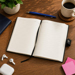 Personalized A5 PU Leather Notebook with Custom Name | Premium Executive Journal Gift for Professionals, Students & Corporate Gifting - 5.8x8.3" | Love Craft Gifts™