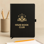 Custom Black Gift Set – Personalized Diary, Pen & Bottle Combo for Book Clubs & Professionals | Love Craft Gifts