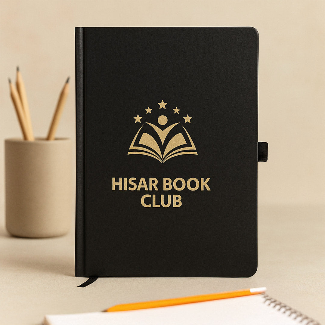 Custom Black Gift Set – Personalized Diary, Pen & Bottle Combo for Book Clubs & Professionals | Love Craft Gifts
