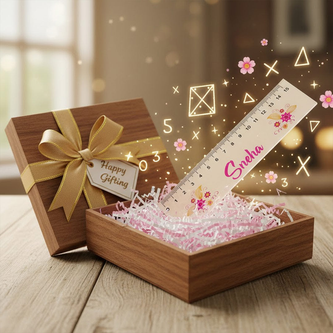 Personalized Blossom Acrylic Name Scale | 15 cm | Love Craft Gifts