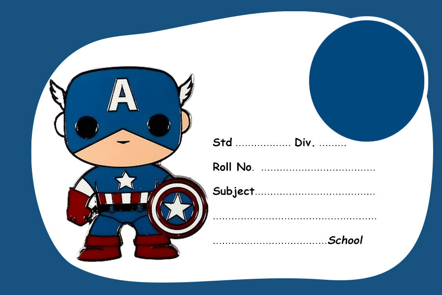 Blue Avengers Cartoon Name Slips