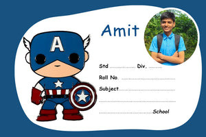 Blue Avengers Cartoon Name Slips