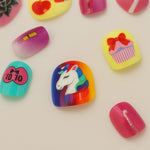 Hand-Painted Colorful Nail Art Set – Quirky Love Theme | Love Craft Gifts