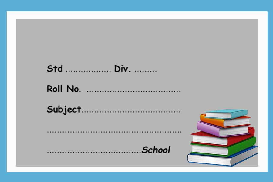 Book Style Name Slips 