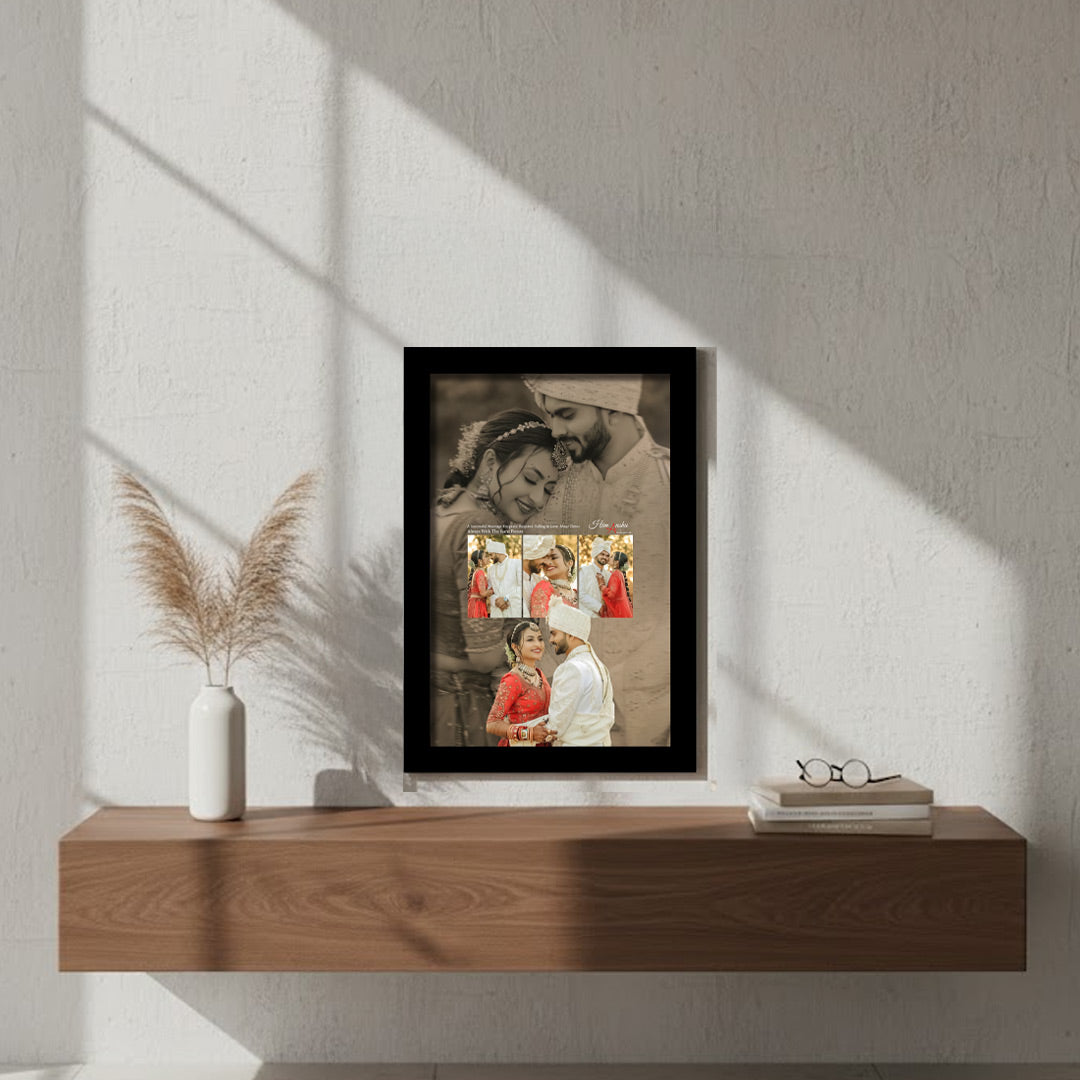 Personalized Wedding Photo Frame – Custom Couple Wall Art | Love Craft Gifts