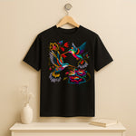 Colorful Hummingbird Floral T-Shirt – Nature-Inspired Art Print Tee | Love Craft Gifts