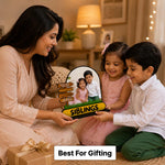 Brother & Sister Personalized Photo Table Stand | Custom Sibling Memory Gift