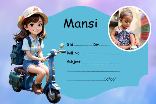 Cartoon Cute Girl Name Slips