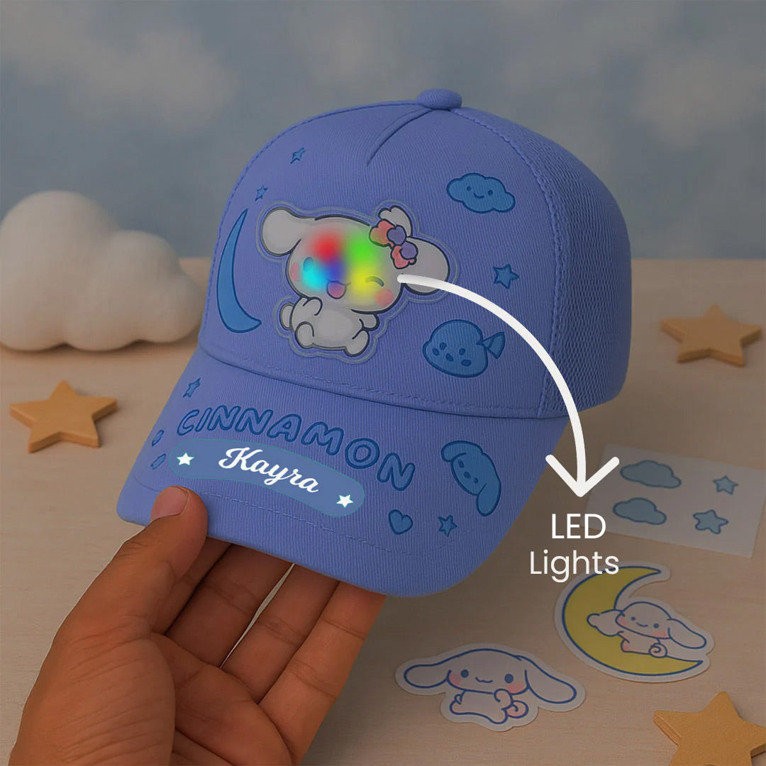 Cute Kids Cartoon Character Mesh Cap – Kuromi, Melody, Cinnamoroll (Adjustable & Breathable) | Love Craft Gifts