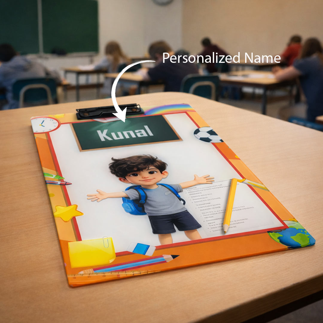 Personalized Kids Study Clipboard with Name & Photo | Love Craft Gifts