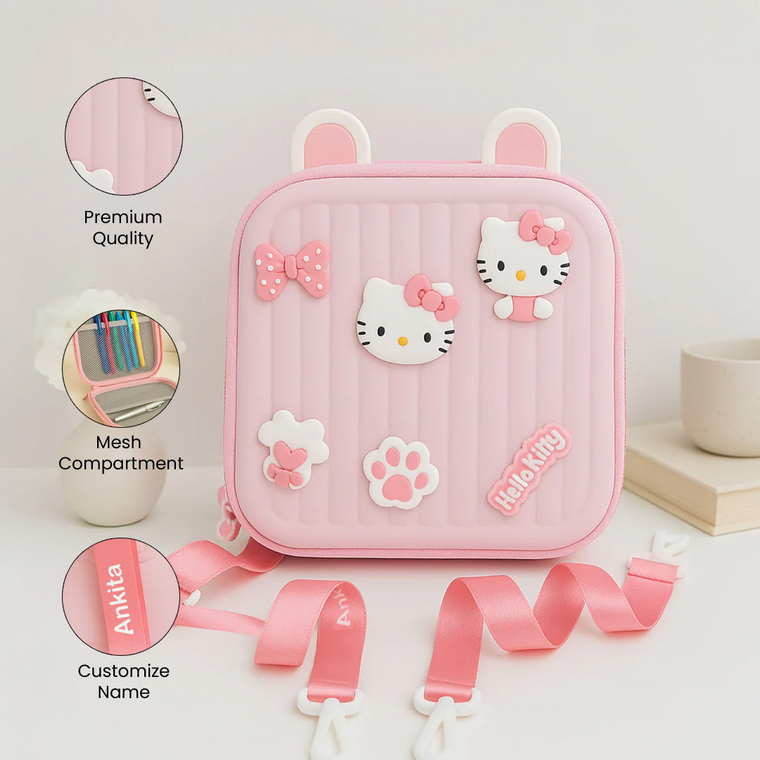 Personalized Kids Sling Bag – Cute Cartoon Charms & Custom Name Strap | Love Craft Gifts