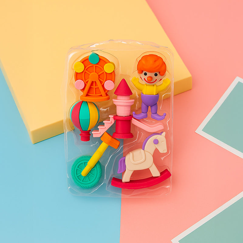 Circus Theme Eraser Set | Love Craft Gifts