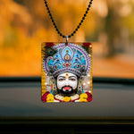 Love Craft Gifts – Khatu Shyam Ji Acrylic Car Hanging | UV Printed | Rear-View Mirror Ornament