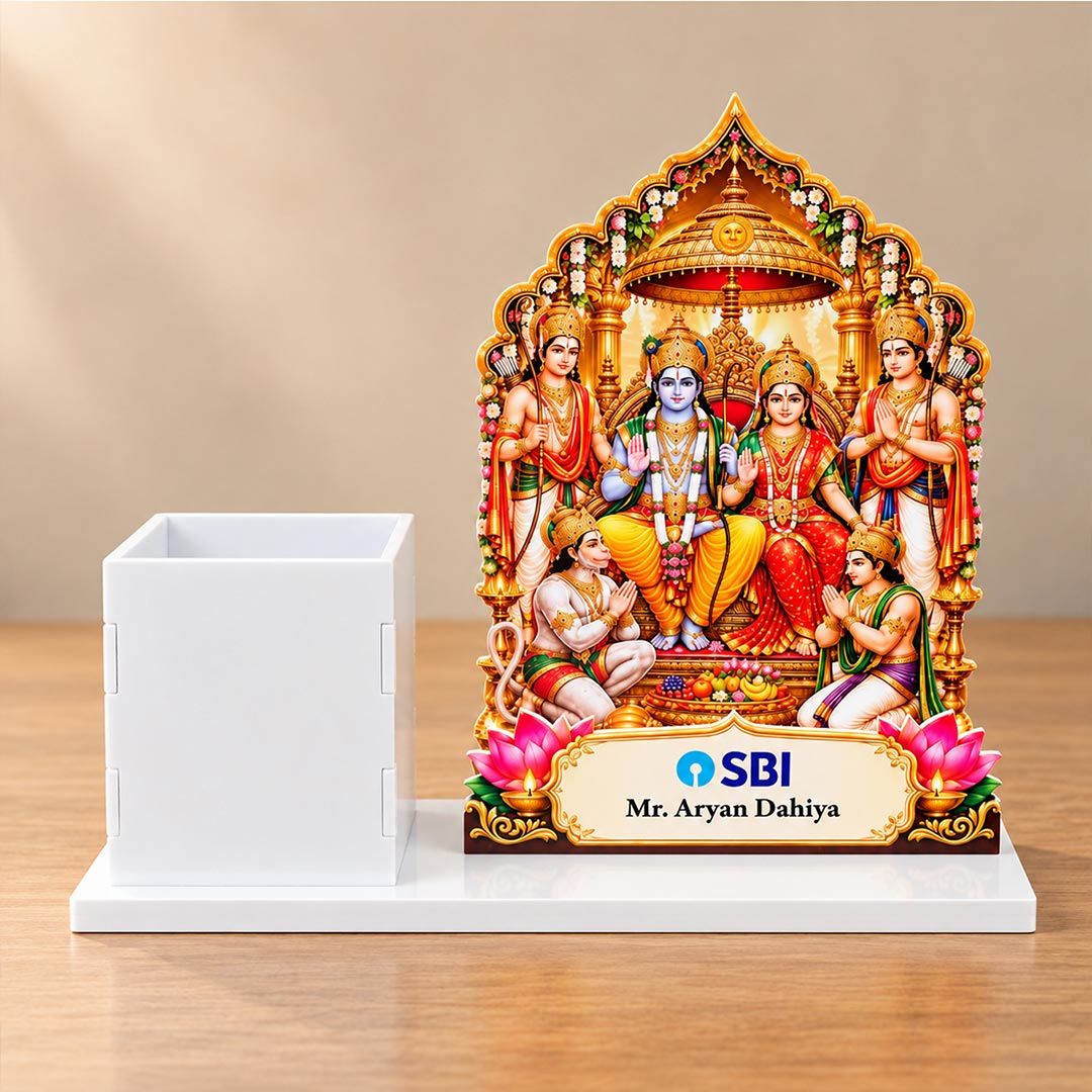 Corporate Ram Darbar Desk Gift with Personalized Recipient Name