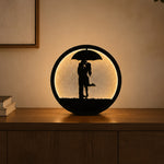 Couple Love LED Table Lamp 9x9" | Romantic Umbrella Silhouette Warm Light Decor | Love Craft Gifts™