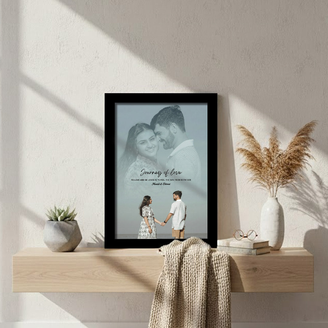 Personalized “Journey of Love” Couple Photo Frame | Love Craft Gifts