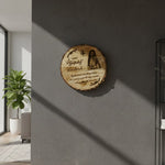 Customized Wooden Engraved Slice – Photo, Name & Message for Any Occasion | 8.5 x 8.5 inch | Love Craft Gifts