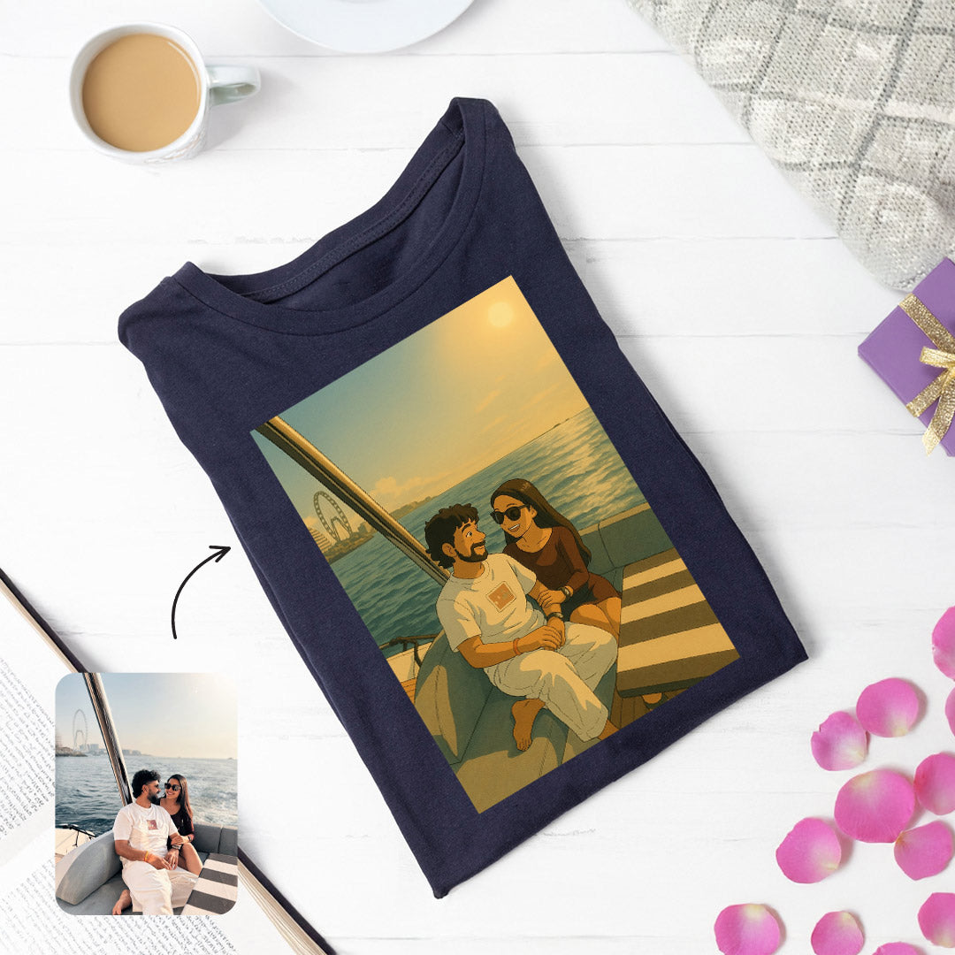 Custom Ghibli White T-shirts | Love Craft Gifts