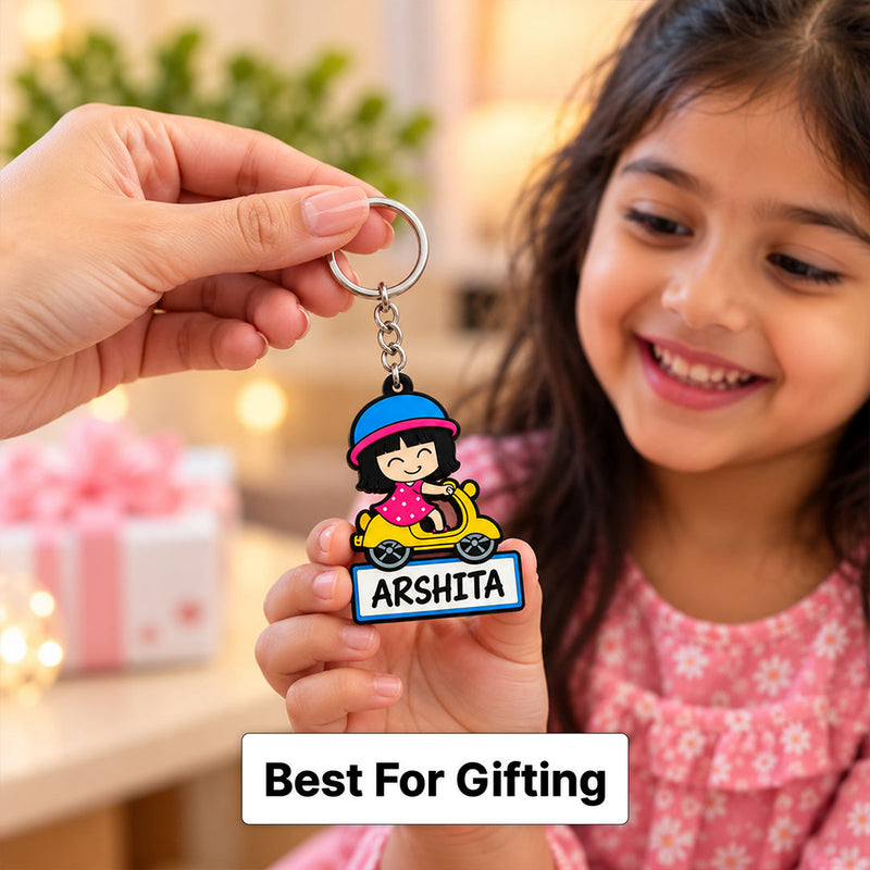 Custom Backpack Name Tag 2x3" for Kids with Colorful Character Designs | Love Craft Gifts™