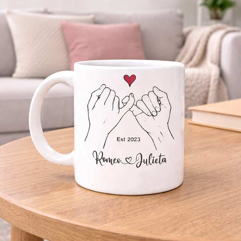 Custom Couple Ceramic Mug 250ml | Boyfriend Girlfriend Gift | Love Craft Gifts™