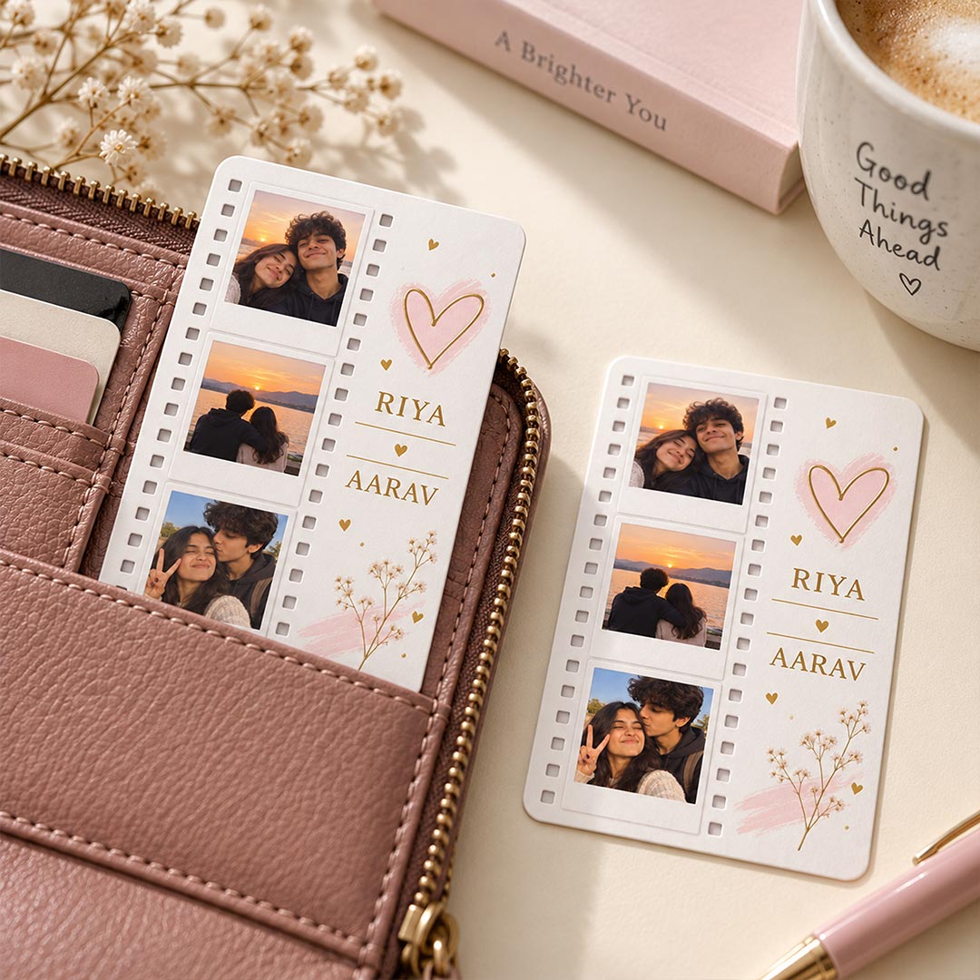 Custom Couple Film Strip Photo Card | Love Craft Gifts™