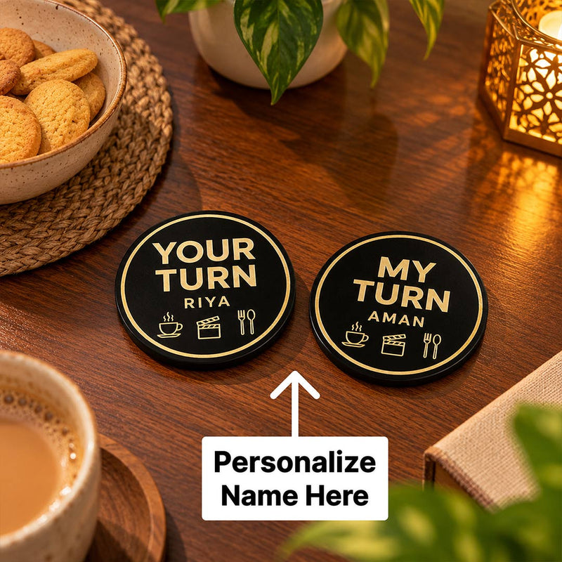 Custom Couple Toss Coin with Two Names for Date Nights & Fun Decisions | Love Craft Gifts™