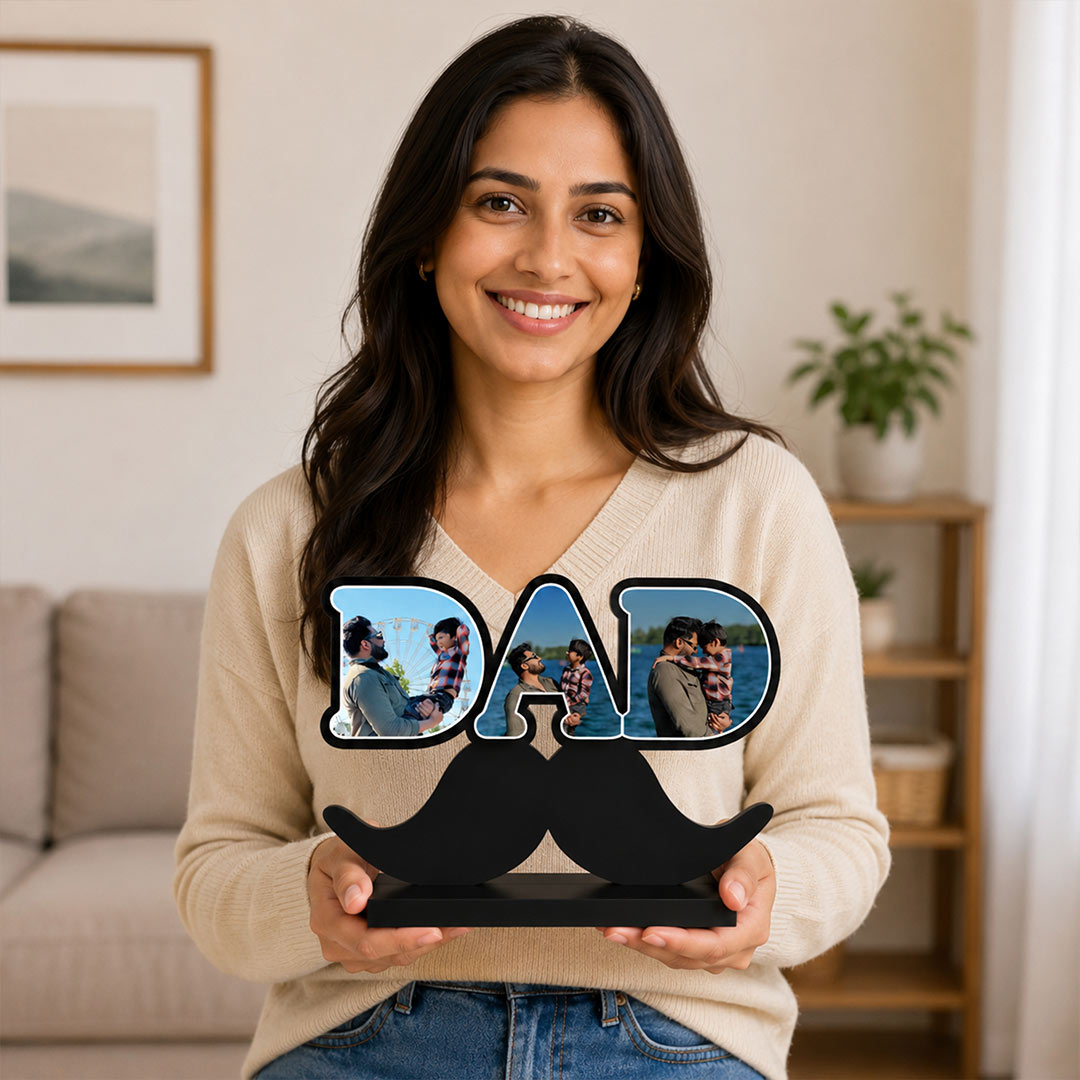 Personalized Dad Photo Frame 6.5x4" | Custom Father’s Day Table Top Gift | Love Craft Gifts™