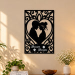 Custom Husband Wife Silhouette Decor | Love Craft Gifts™