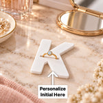 Custom Initial Ring Holder for Newlyweds | Love Craft Gifts™
