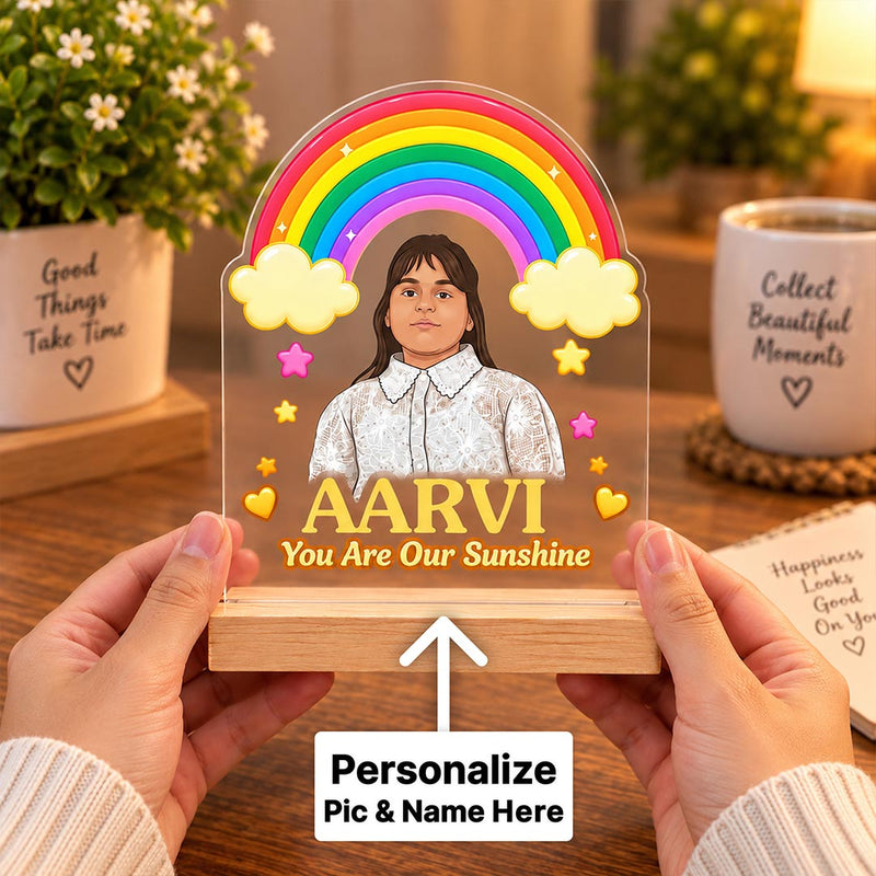 Custom Kids Photo & Name Plaque 6x8 Inch | Love Craft Gifts™