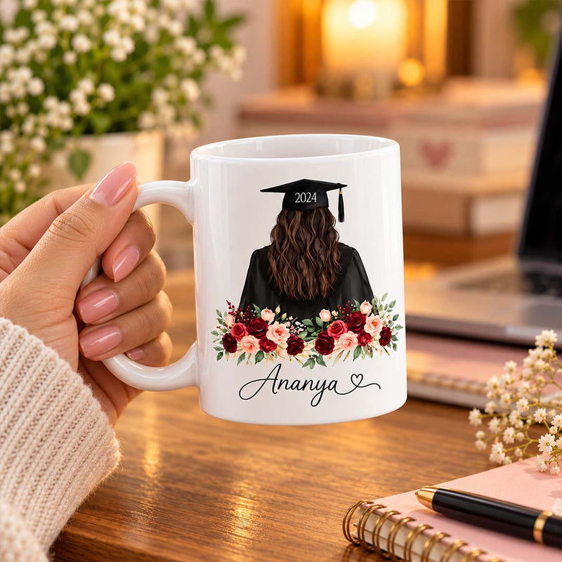 Custom Name Graduation Mug | Achievement Keepsake Gift 250ml | Love Craft Gifts™