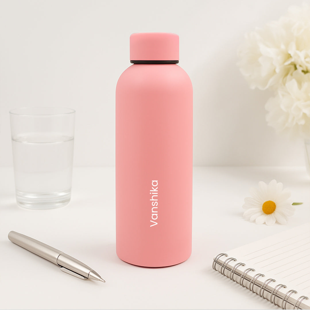 Custom Pink Water Bottle| Love Craft Gifts