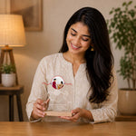 Custom Raksha Bandhan Acrylic Photo Table Stand | Personalized LED Lamp for Brother & Sister | Love Craft Gifts™